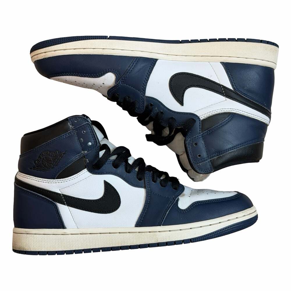 Air Jordan 1 Retro High OG Midnight Navy Men’s 9.5 DZ5485-401 - Picture 7 of 9